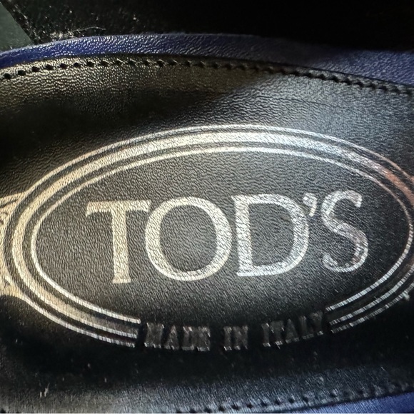 Tods PURPLE Suede Round Toe Wedges, Size IT 40/US 10, NNB, $1250, Walkable Chic. - Picture 2 of 8